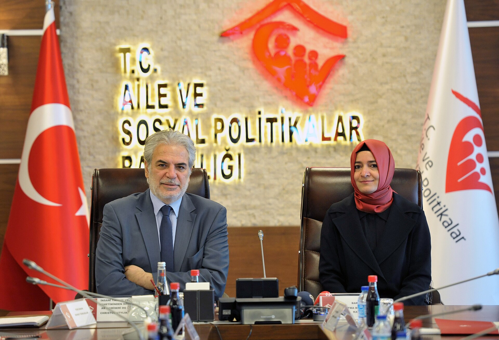 Fatma Betül Sayan Kaya, Ankara'da düzenlenen bir toplantıda.